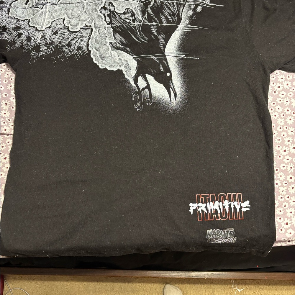 Primitive X Naruto Black and Gray Anime Graphic Tee - Picture 3 of 3